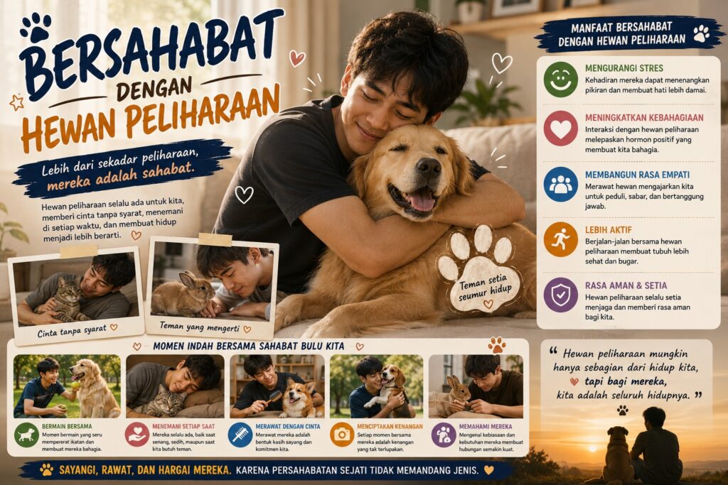 Hewan Peliharaan Bisa Menjadi Sahabat