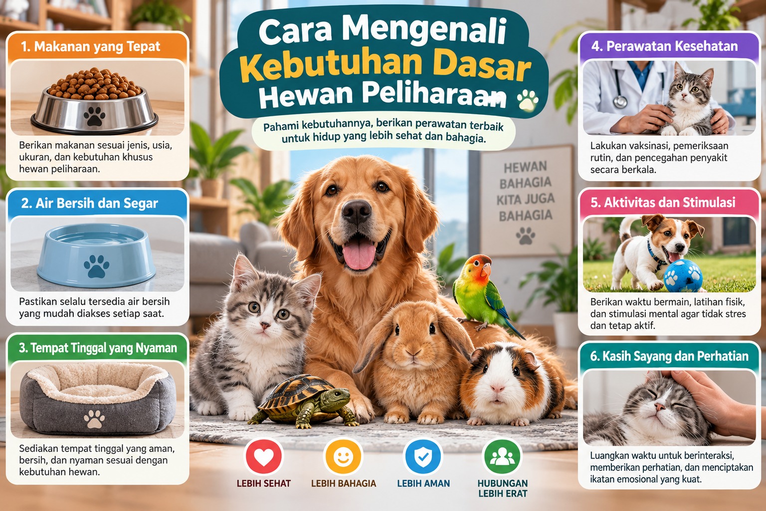 Mengenali Kebutuhan Dasar Hewan Peliharaan